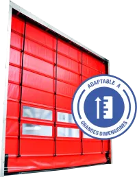 Puerta rápida apilable JumboMax hasta 7.5x10 metros