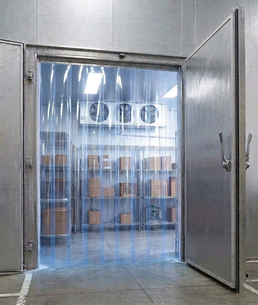 Cortina hawaiana de baja temperatura para cámaras de refrigeración y cuartos fríos