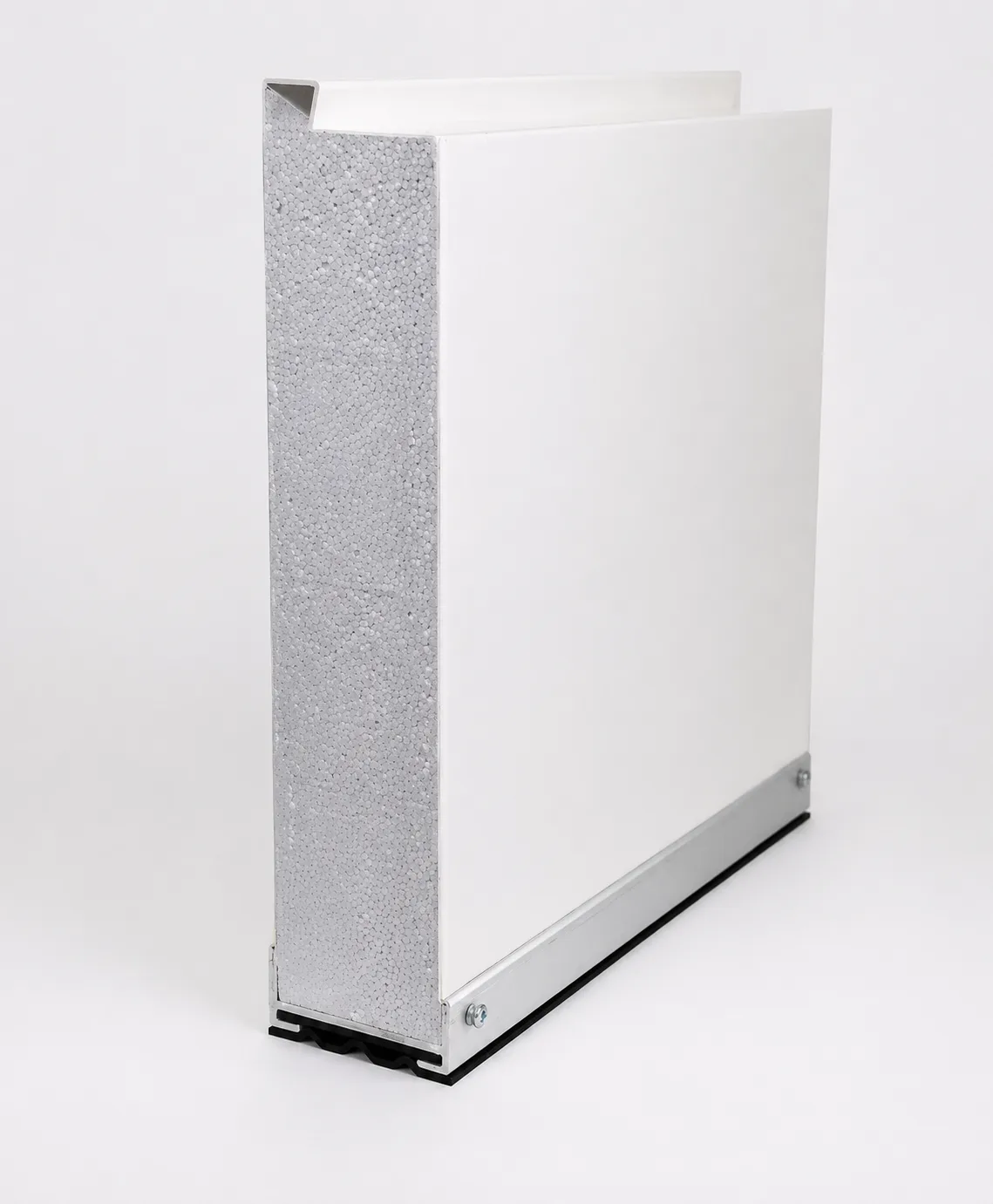 Panel inferior aluminio extruido puerta enrollable insulada McLaren Doors Insul-Lite