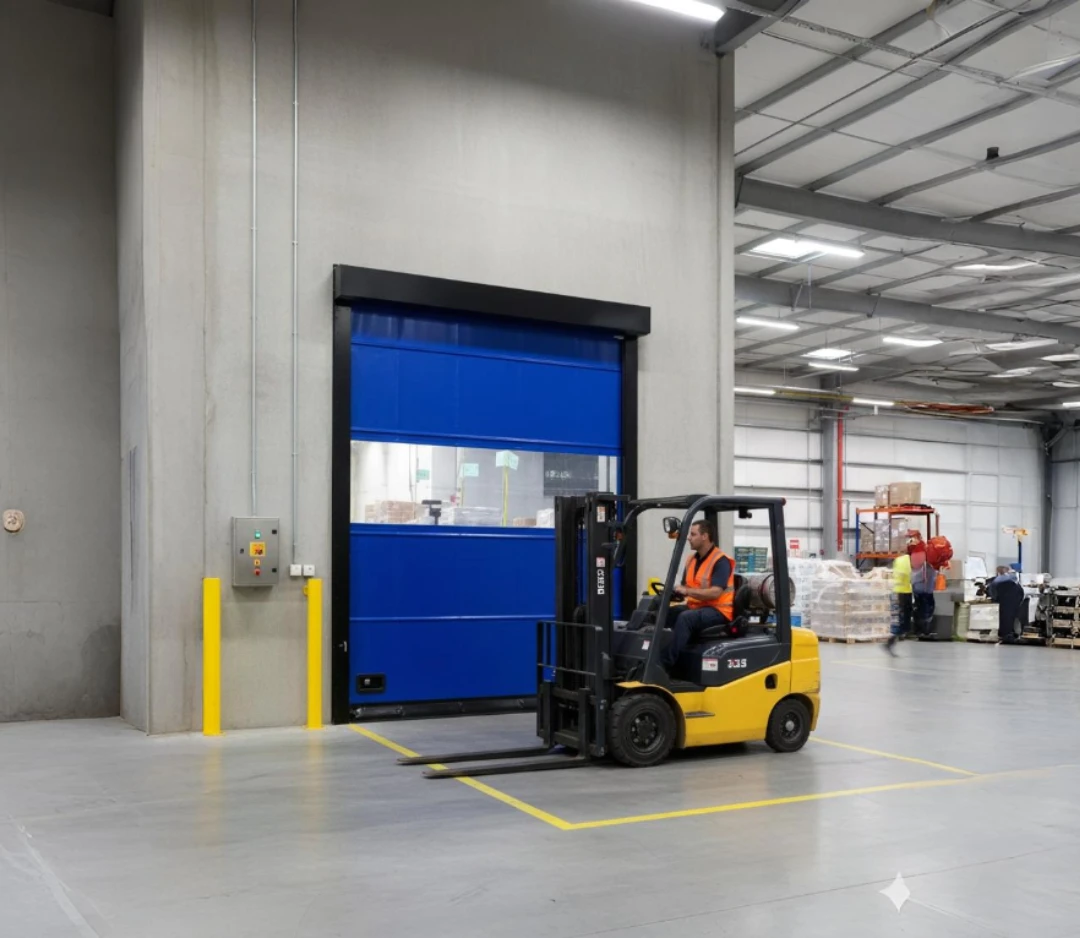 Puerta rápida enrollable industrial